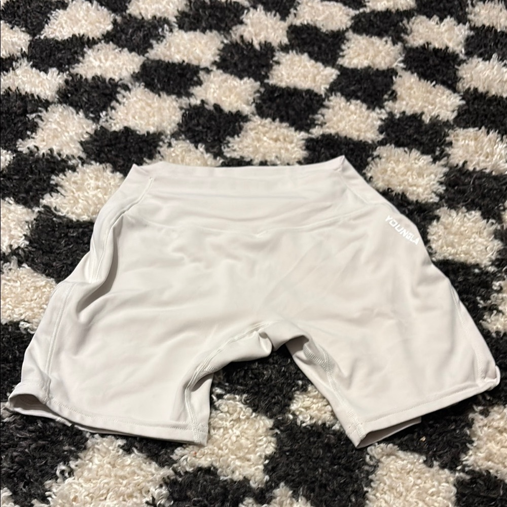 YoungLA Women's Cream Bike Shorts